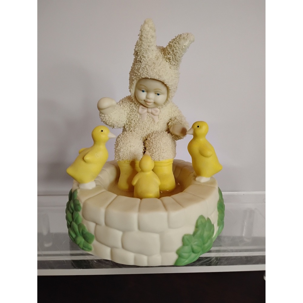 Dept 56 Snowbabies Swimming Lessons Figurine Snowbunnies Bunny Ducks 56.26356